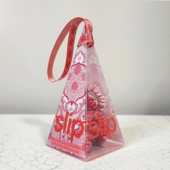 Slip Skinny Scrunchie Pink Trio Ornament ~ NWT - Picture 2 of 4